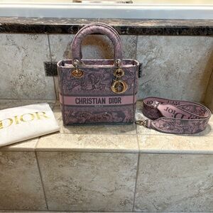 Dior Pink and Gray Delite Bag